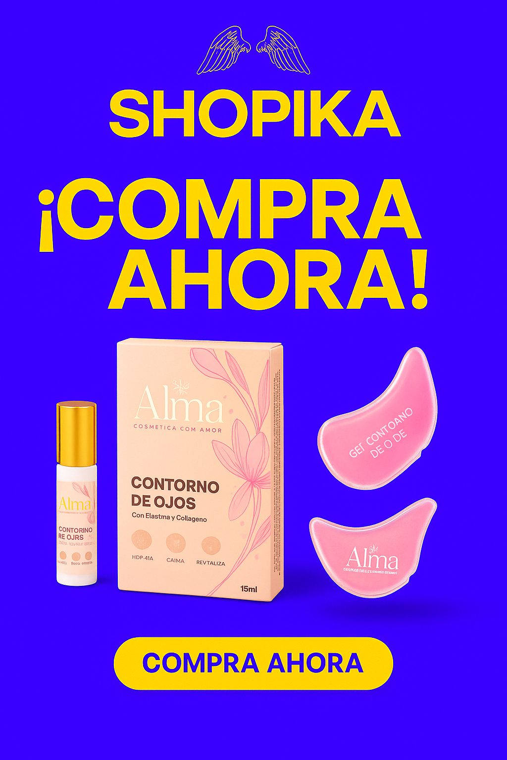 CONTORNO DE OJOS CON ELASTINA Y COLAGENO