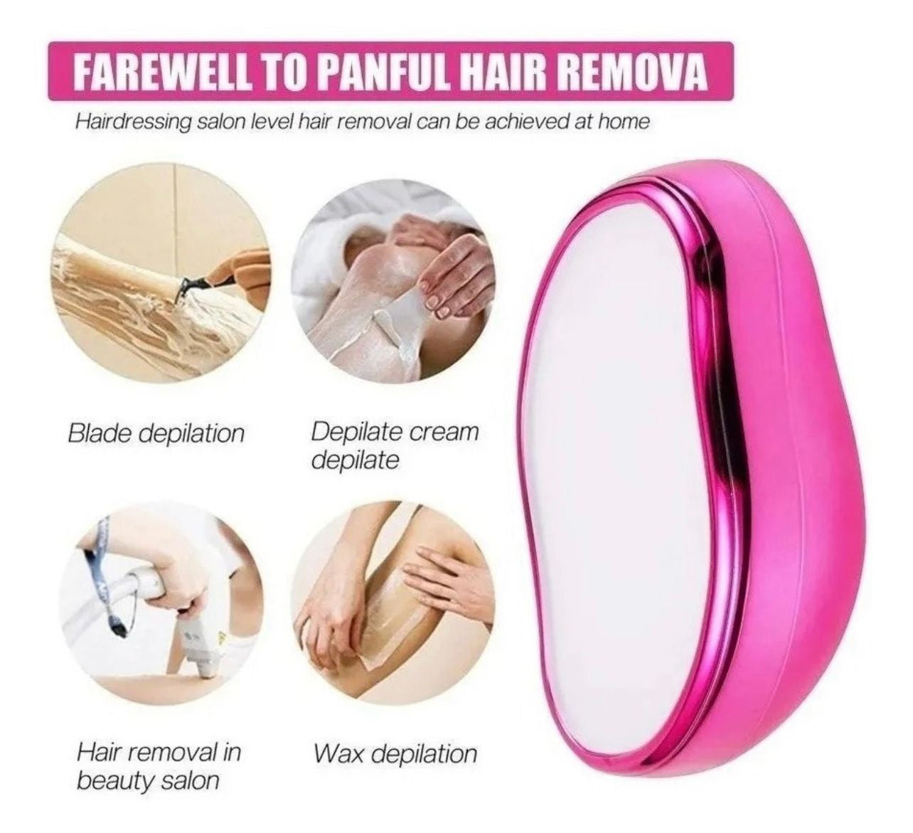 "SmoothErase" Borrador De Cristal Depilación